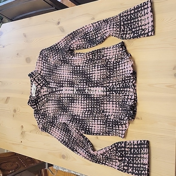 MELANIE LYNE Pleated Shirt L - Picture 1 of 8